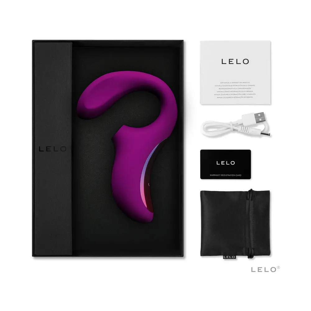 Lelo Enigma Suction Dual Stimulator Deep Rose 1