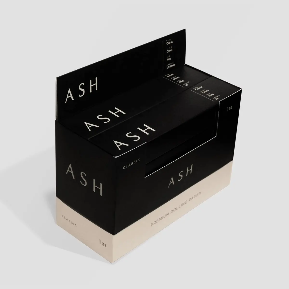 Ash Pre-Rolled Cones | Classic | 32 Count | Box 1