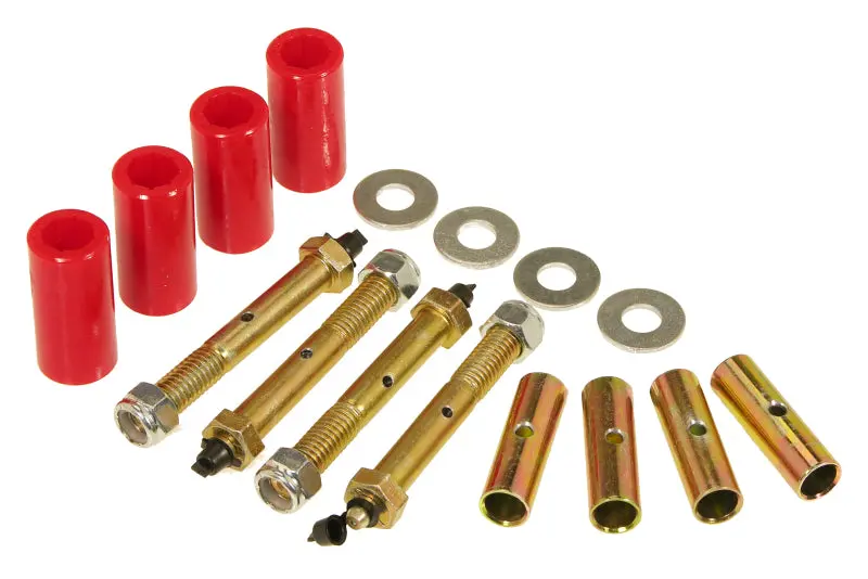 Prothane 55-75 Jeep Cj5/7 Front & Rear Main Spring Eye Bushings - Red 1