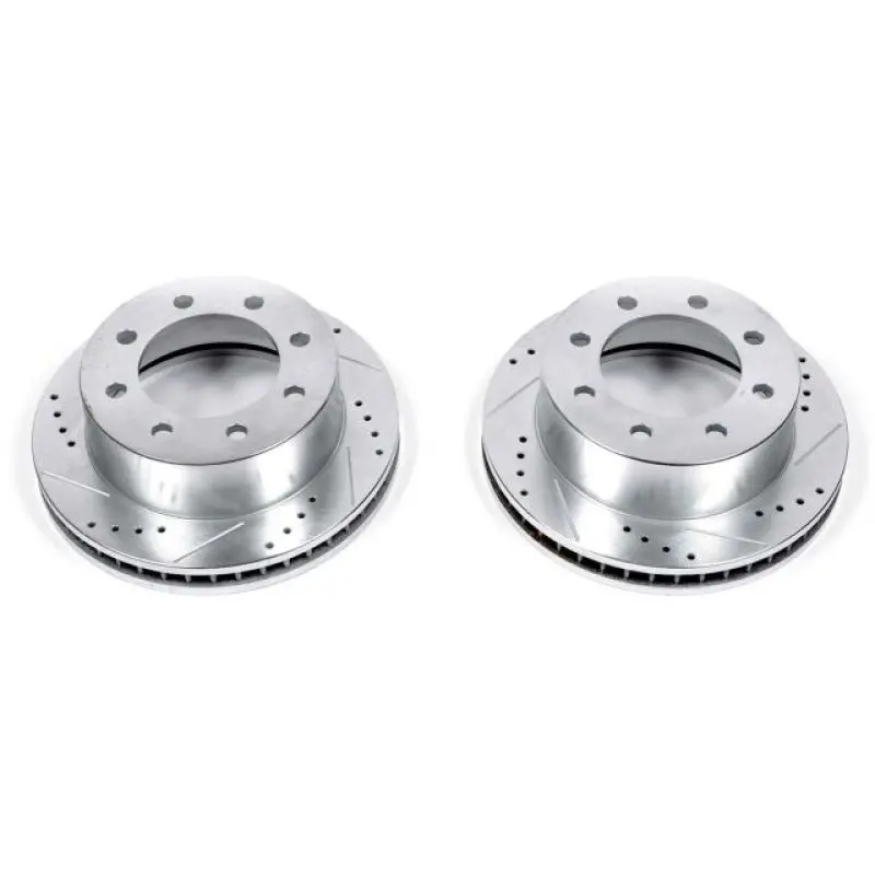 Power Stop 00-02 Dodge Ram 2500 Front Evolution Drilled & Slotted Rotors - Pair 1