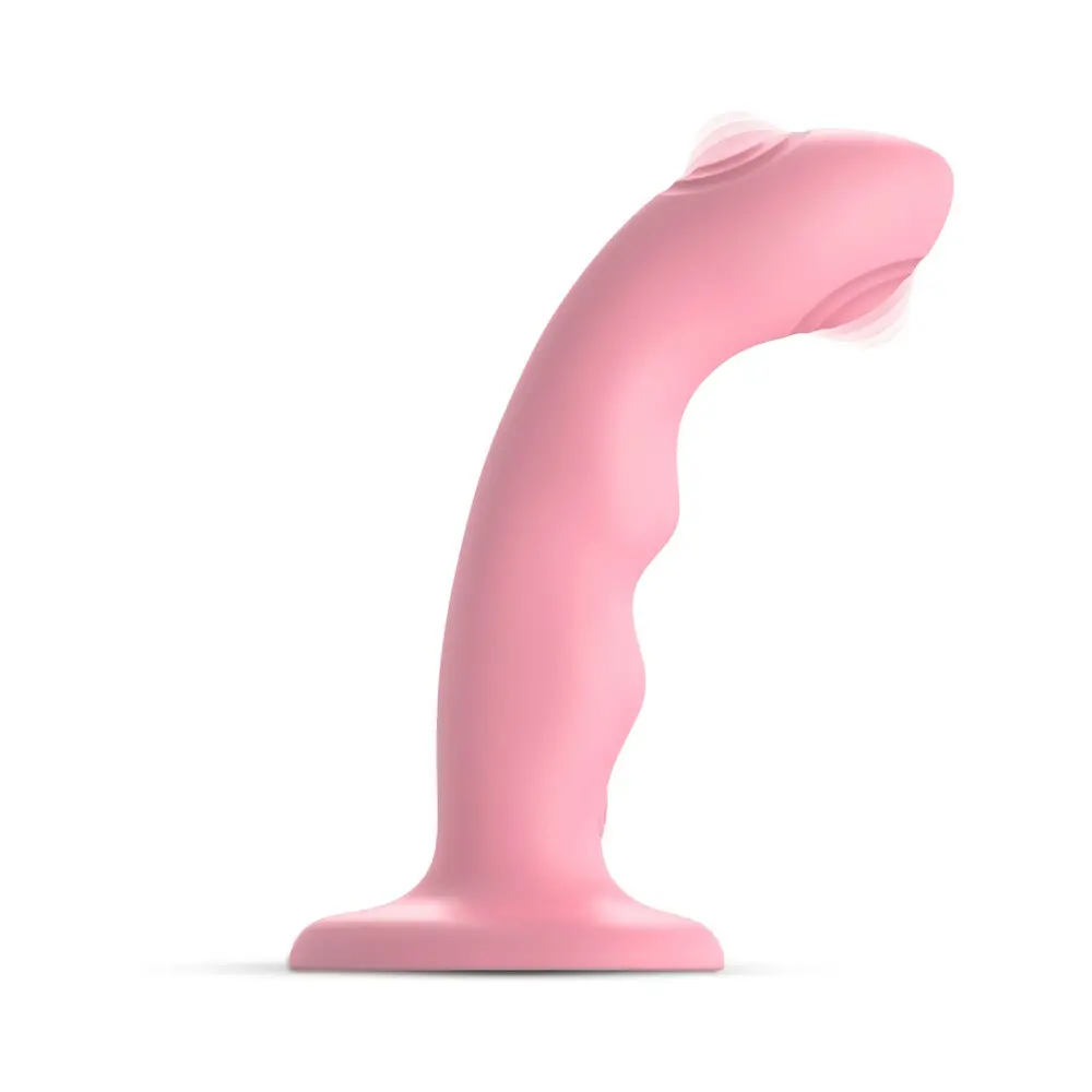 Strap-On-Me Tapping Dildo Wave Coral Pink 2