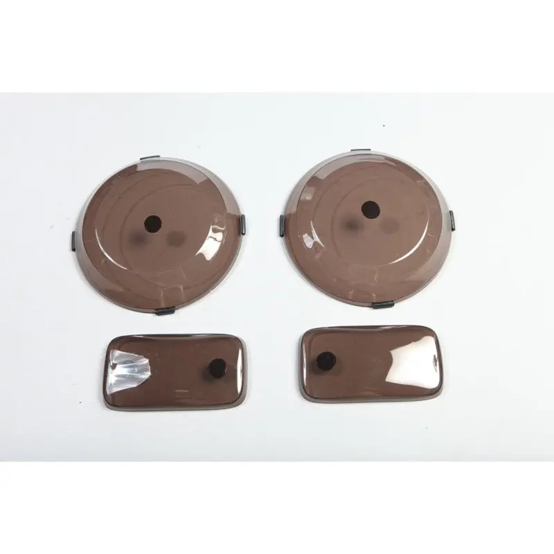 Rugged Ridge Headlight&Turn Signal Cover Set Smoke 97-06Tj 1