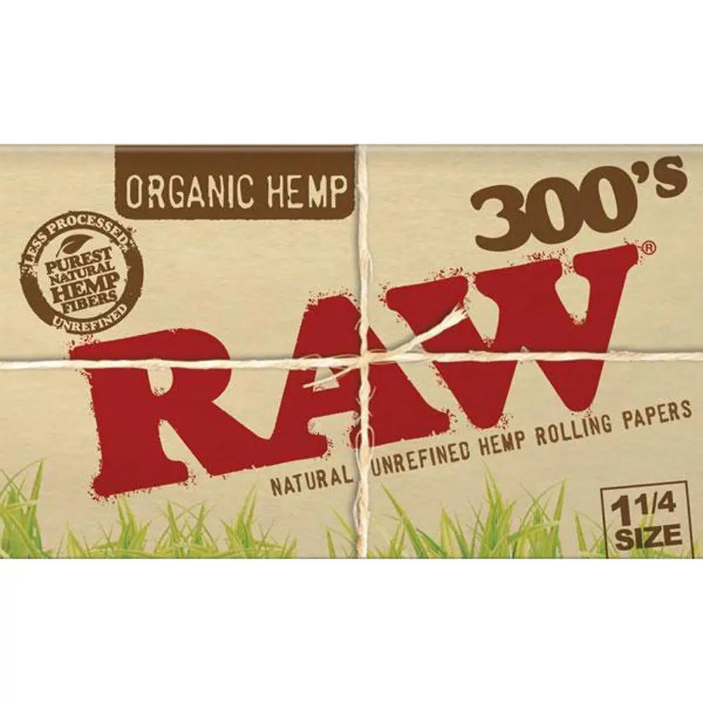 Raw Organic Hemp Rolling Papers 300S 1 1/4" 1