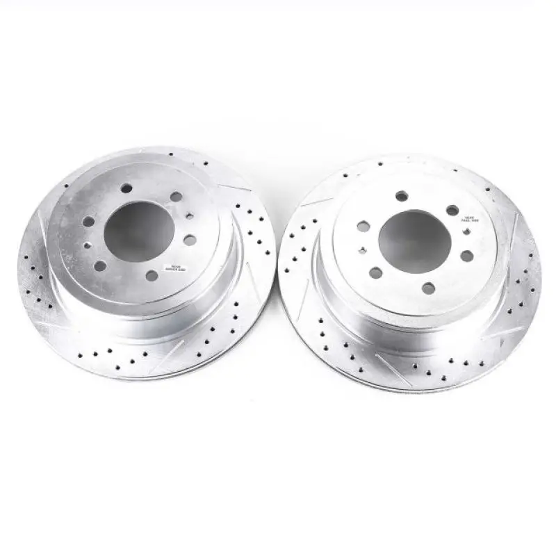 Power Stop 04-11 Ford F-150 Rear Evolution Drilled & Slotted Rotors - Pair 1