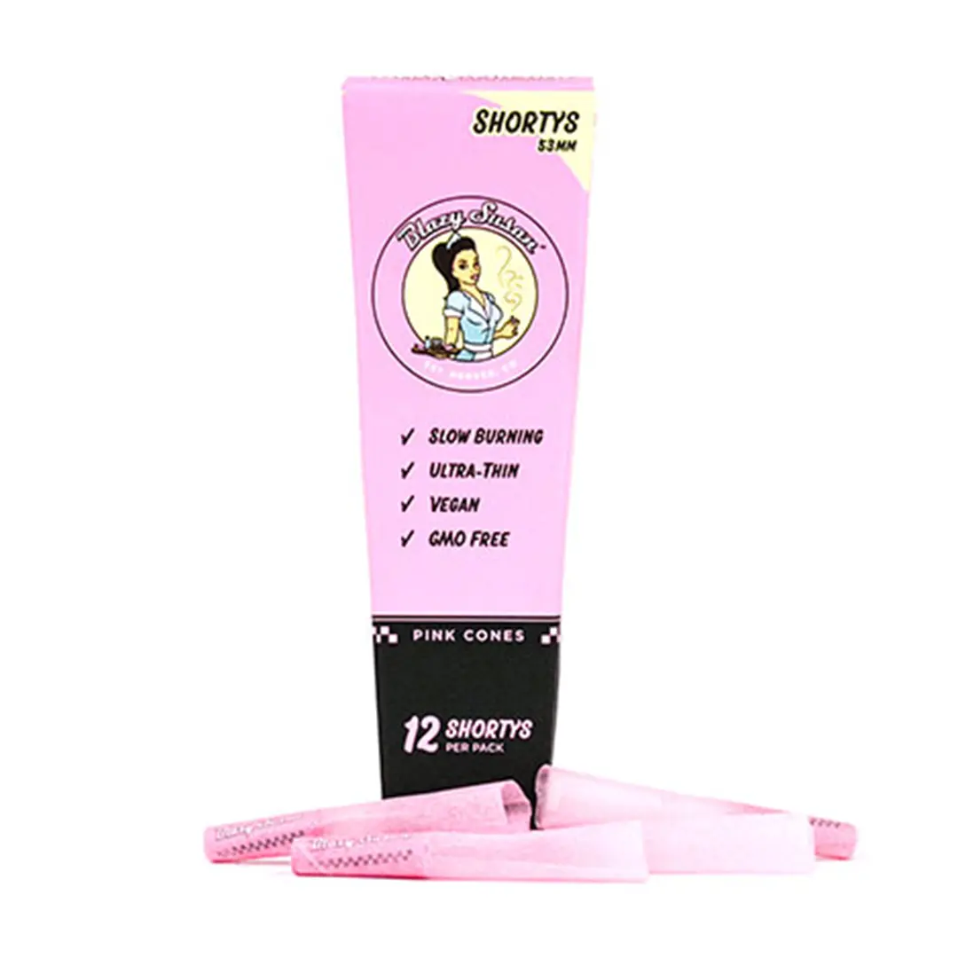 Blazy Susan Pink Paper Cones 1