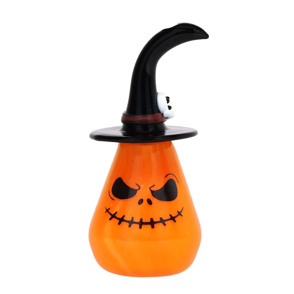 Behold The Pumpkin Witch Glass Hand Pipe - 3.75" 1