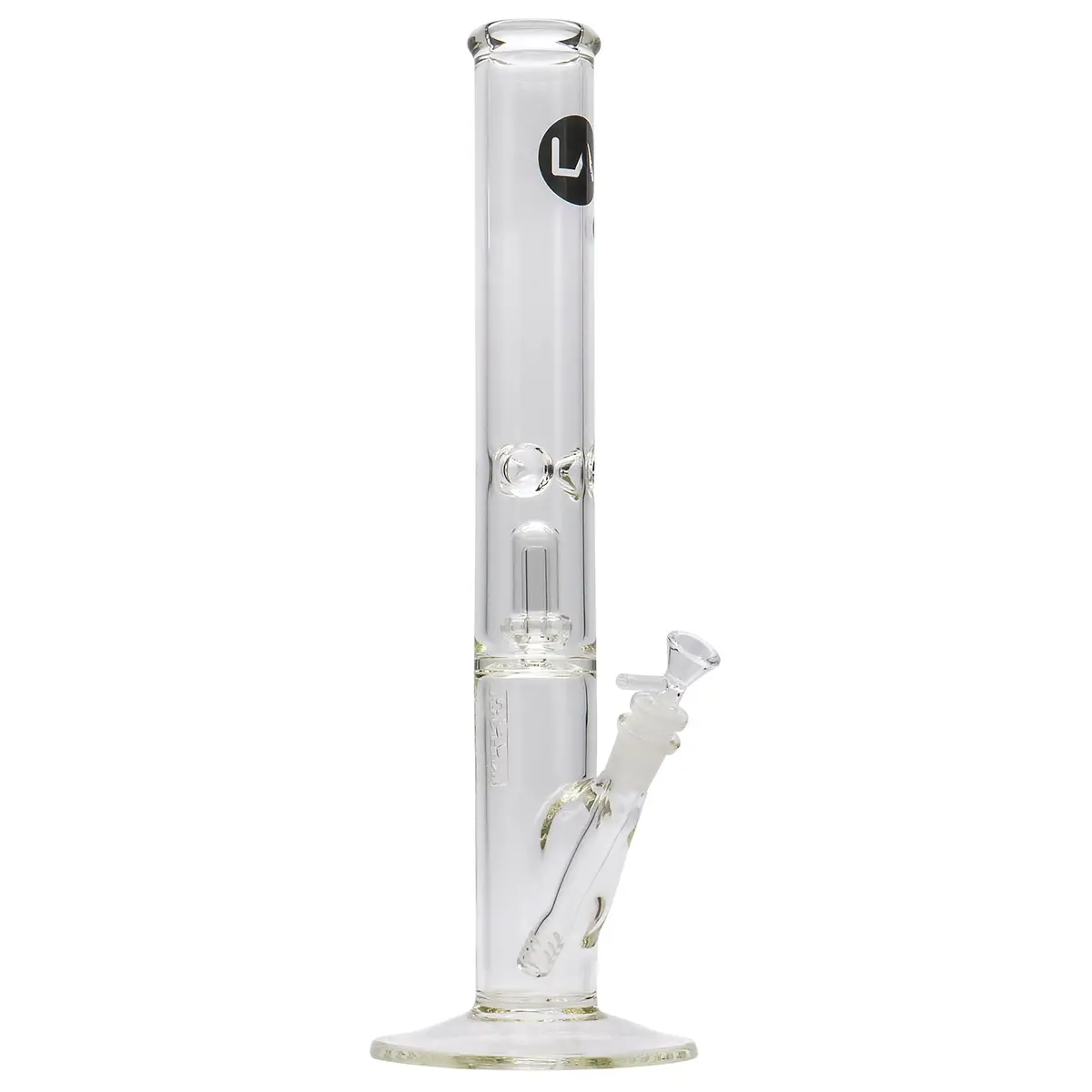 La Pipes Thick Glass Straight Showerhead Perc Bong 1