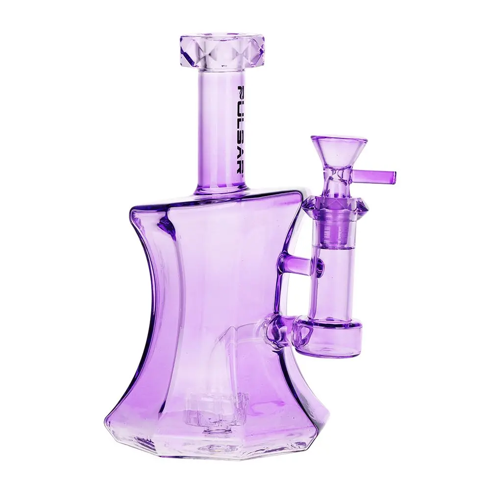 Pulsar Drippy Diamonds Glass Water Pipe | 7.5" | 14Mm F 2
