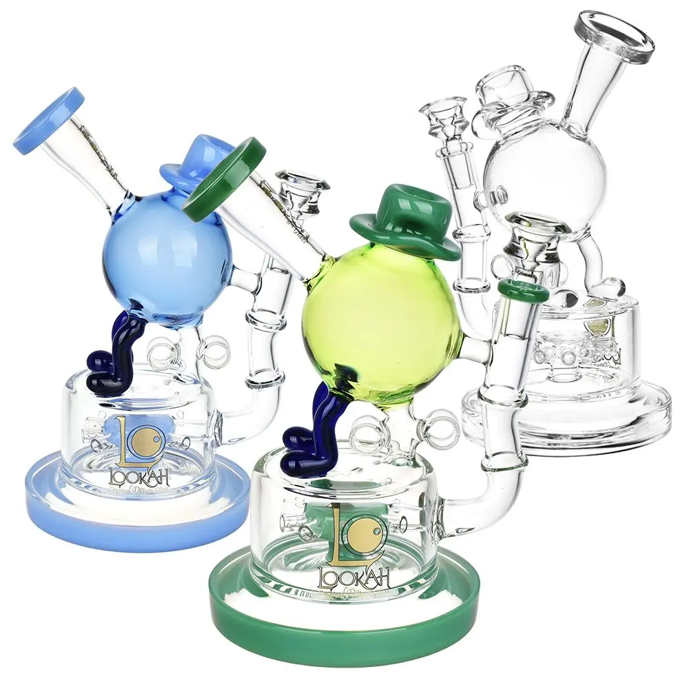 Lookah Glass Dancing Hat Water Pipe | 10.75" | 14Mm F 1