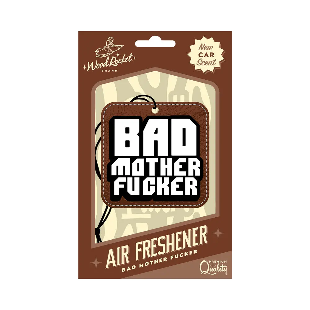Wood Rocket Air Freshener Bad Mother Fucker 1