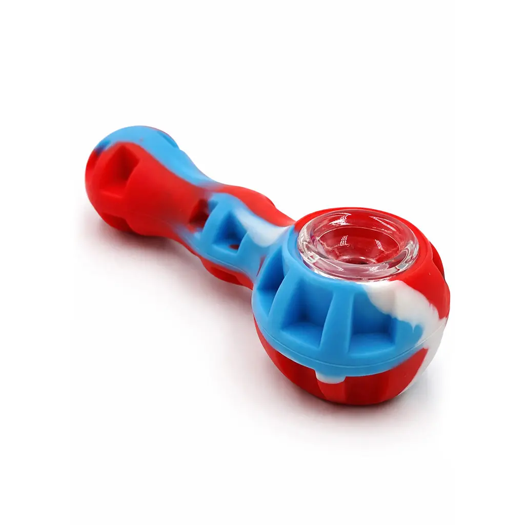 Silicone Spoon Pipe With Glass Bowl 3