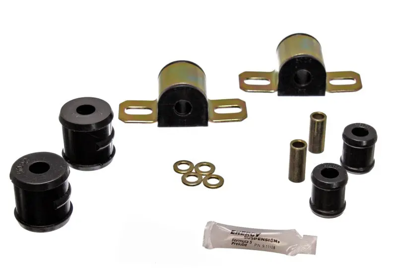 Energy Suspension 67-81 Camaro Black 3/4 Inch Bar One Bolt Clamp Style Rear Sway Bar Bushing Set 1