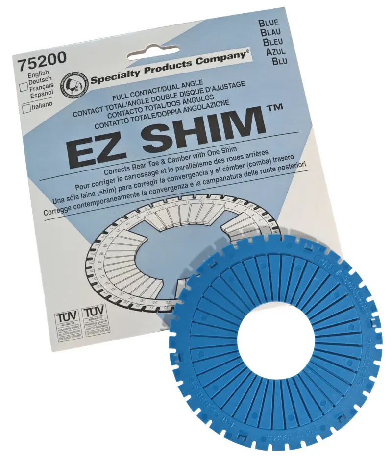 Spc Performance Ez Shim Dual Angle Camber/Toe Shim (Blue) 1