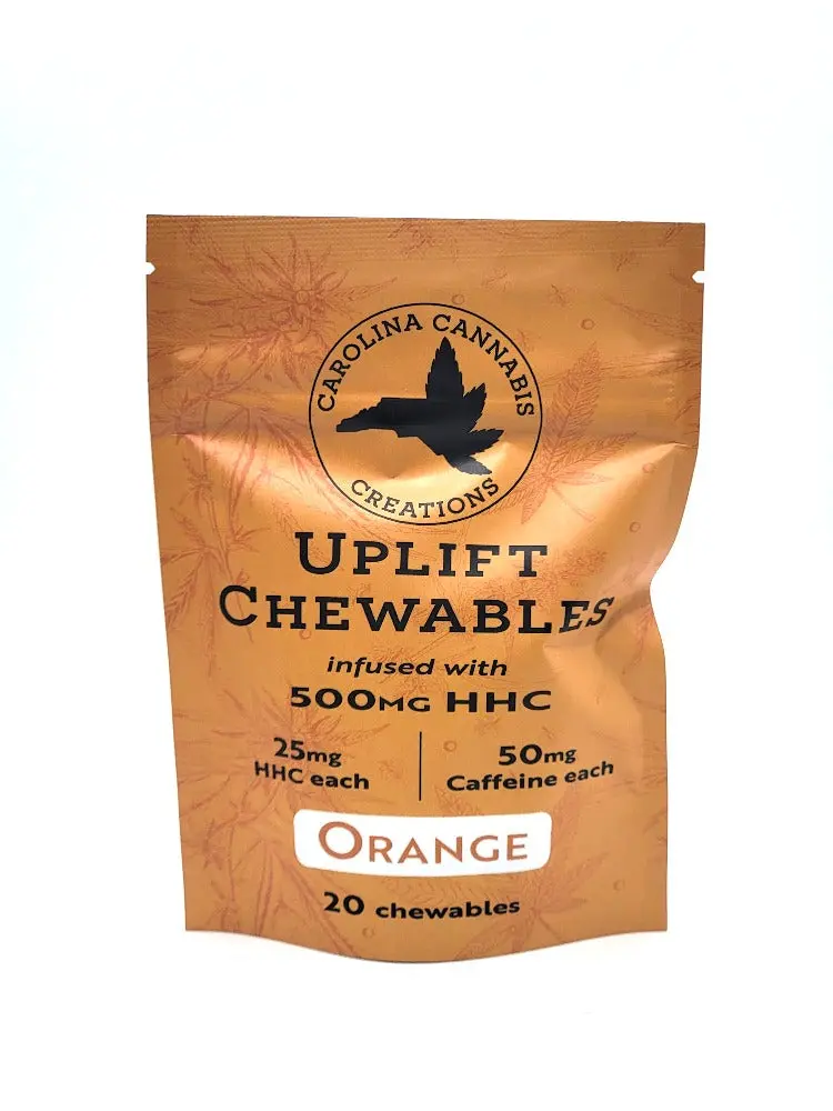 Uplift Chewables | Hhc+Caffeine | Strawberry 20Ct Bag 1