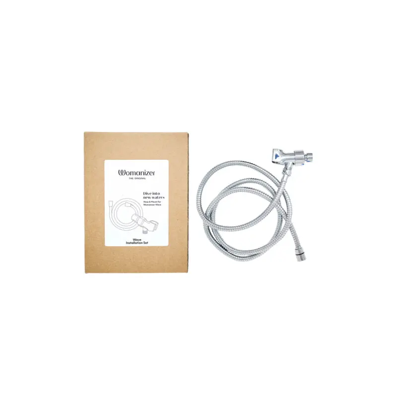 Womanizer Wave Shower Hose And Shower Arm Mount Set Chrome 1