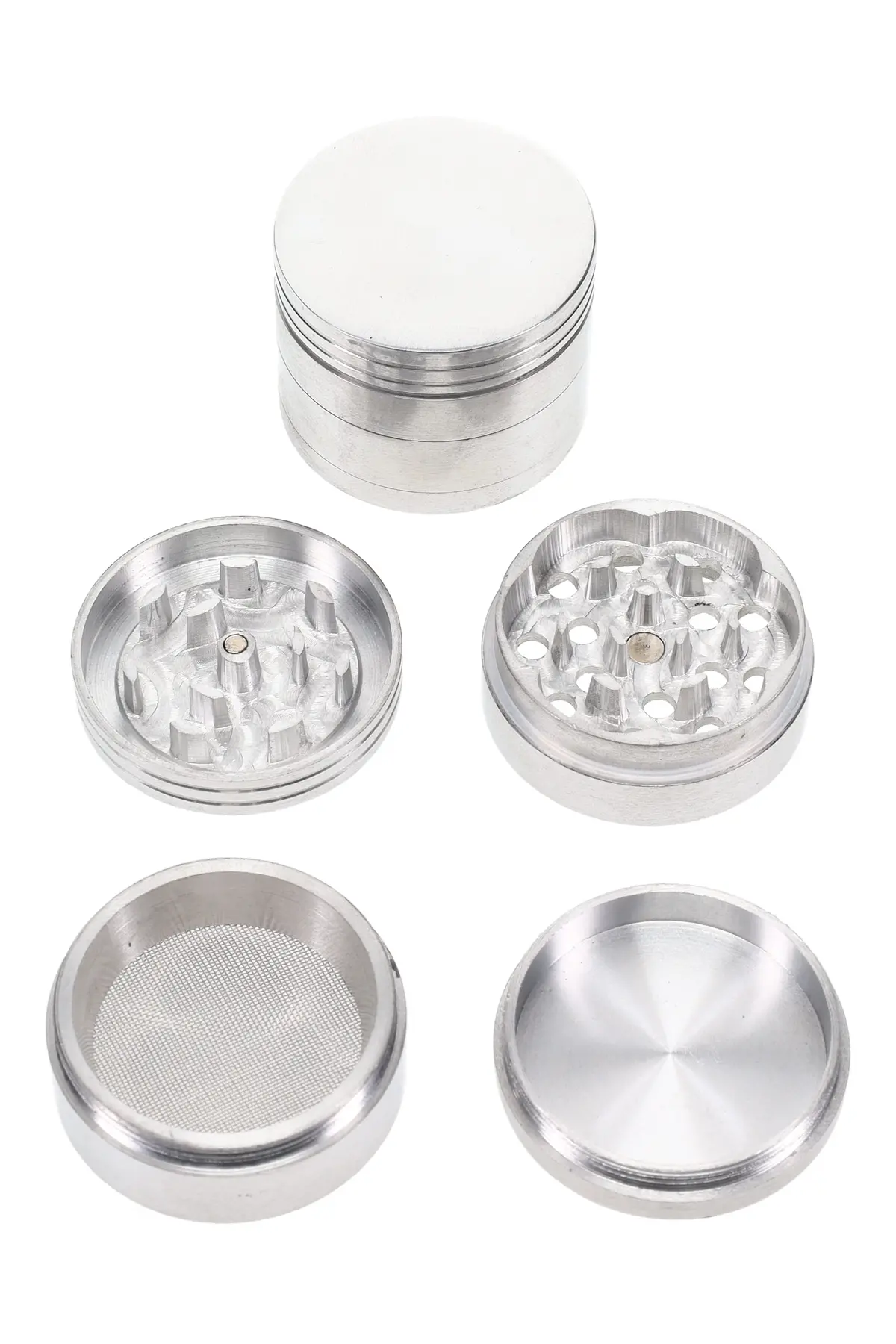 1¾″ 4-Part Metal Herb Grinder “Micro Cyclone” 1