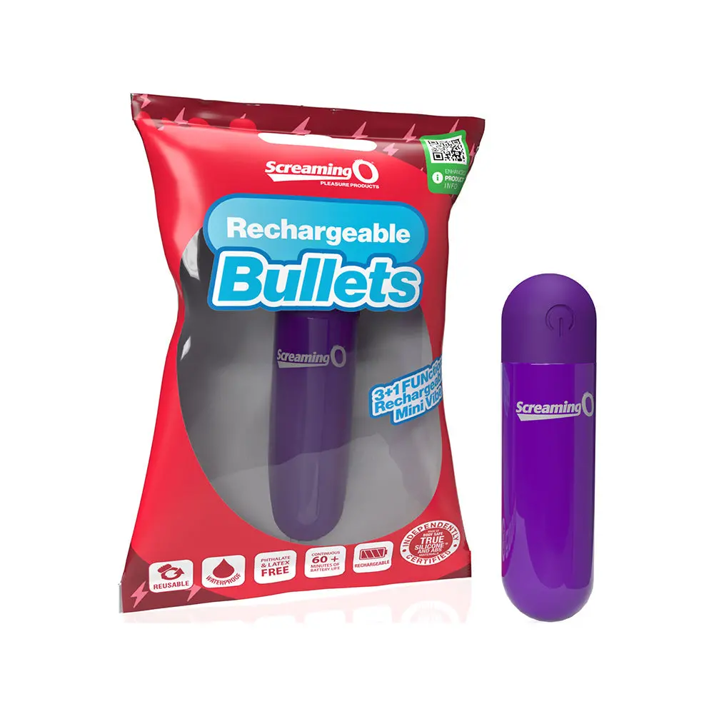 Screaming O Rechargeable Bullets Purple 1