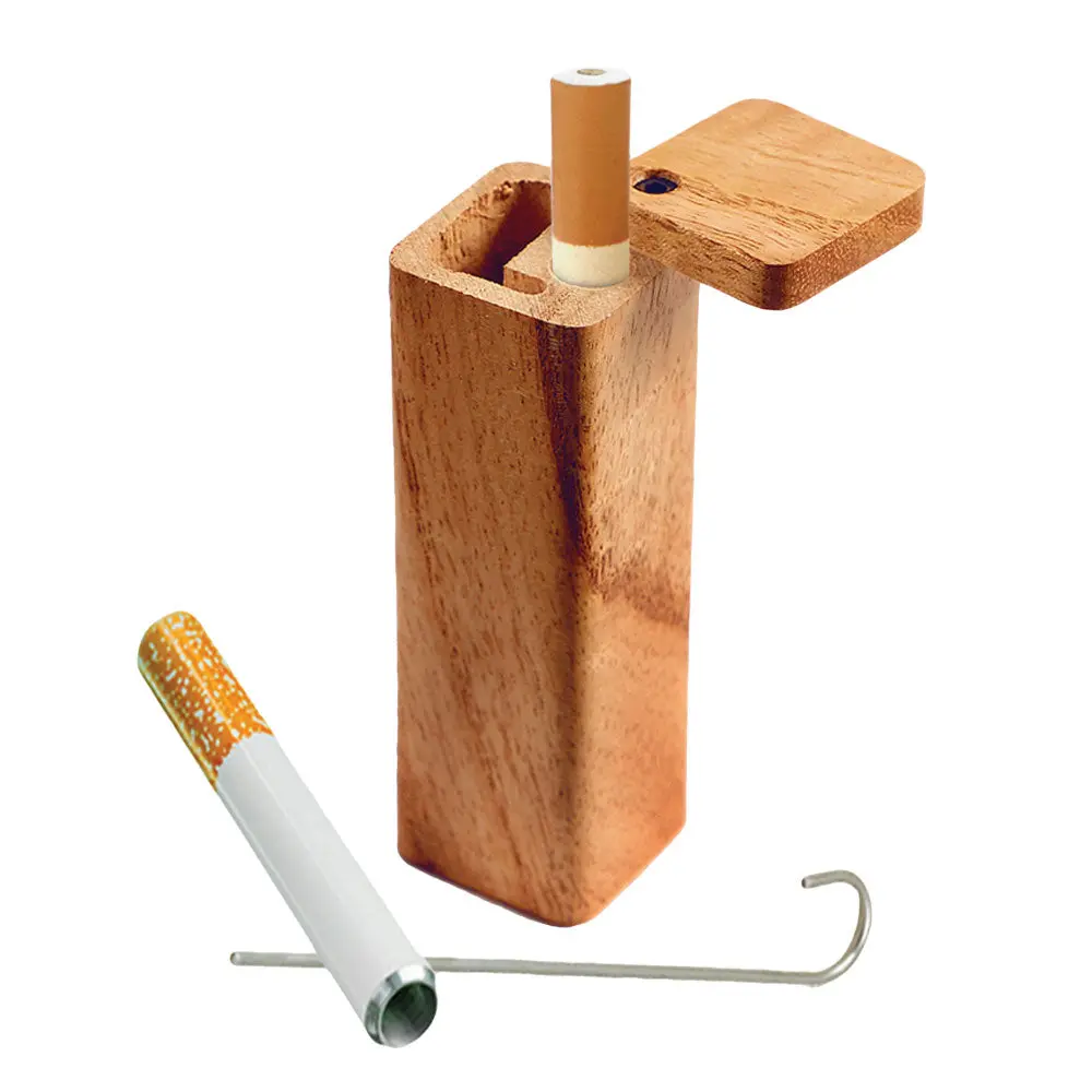 Solid Square Wood Dugout W/ Poker 1