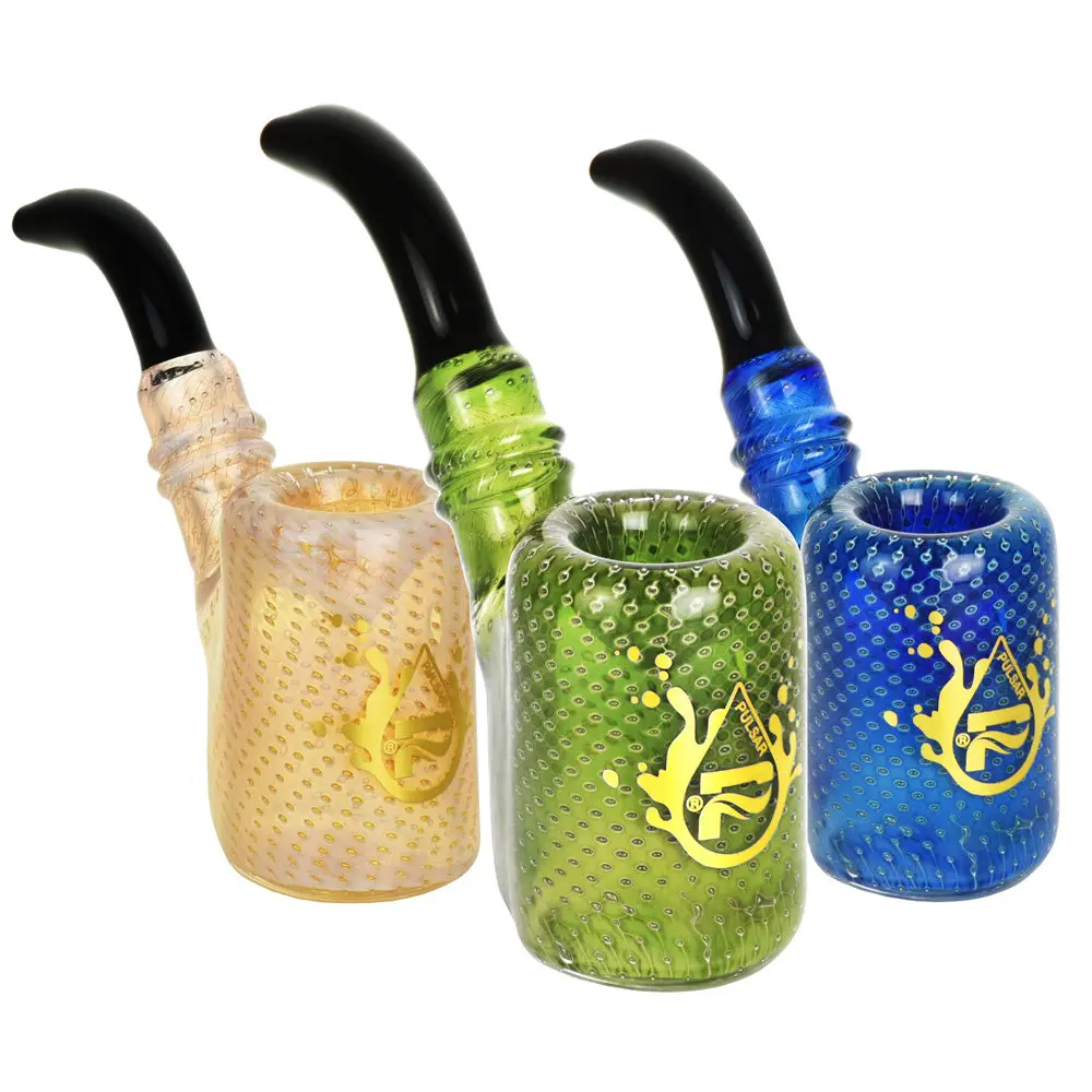Pulsar Bubble Matrix Sherlock Pipe - 3.75" / Colors Vary 1