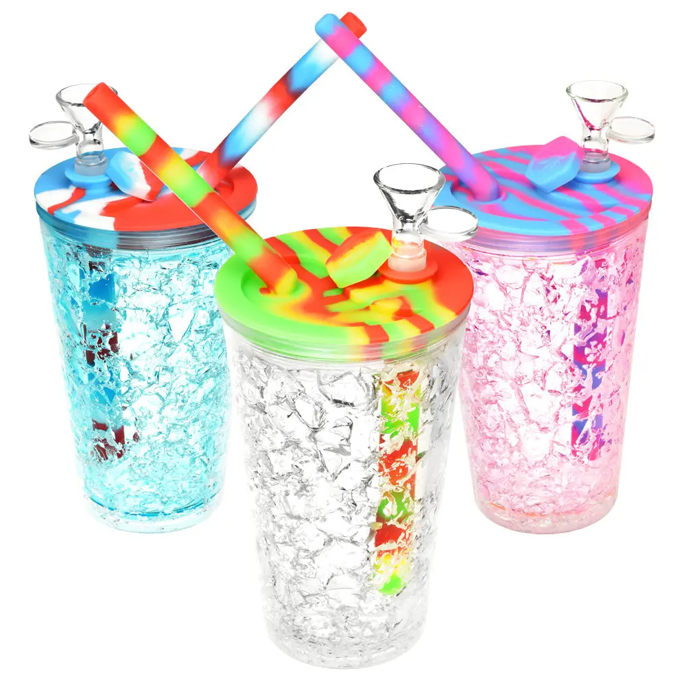 Cooling Freeze Travel Cup Bubbler - 6" /14Mm F /Colors Vary 1