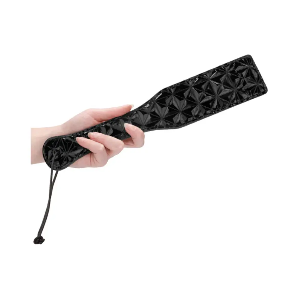Ouch! Luxury Diamond-Patterned Paddle Black 1