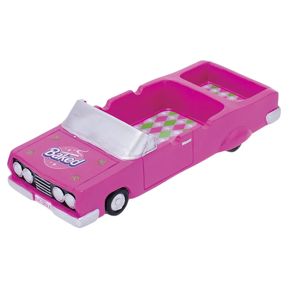 Fujima Pink Convertible Polyresin Ashtray W Stash Trunk 1