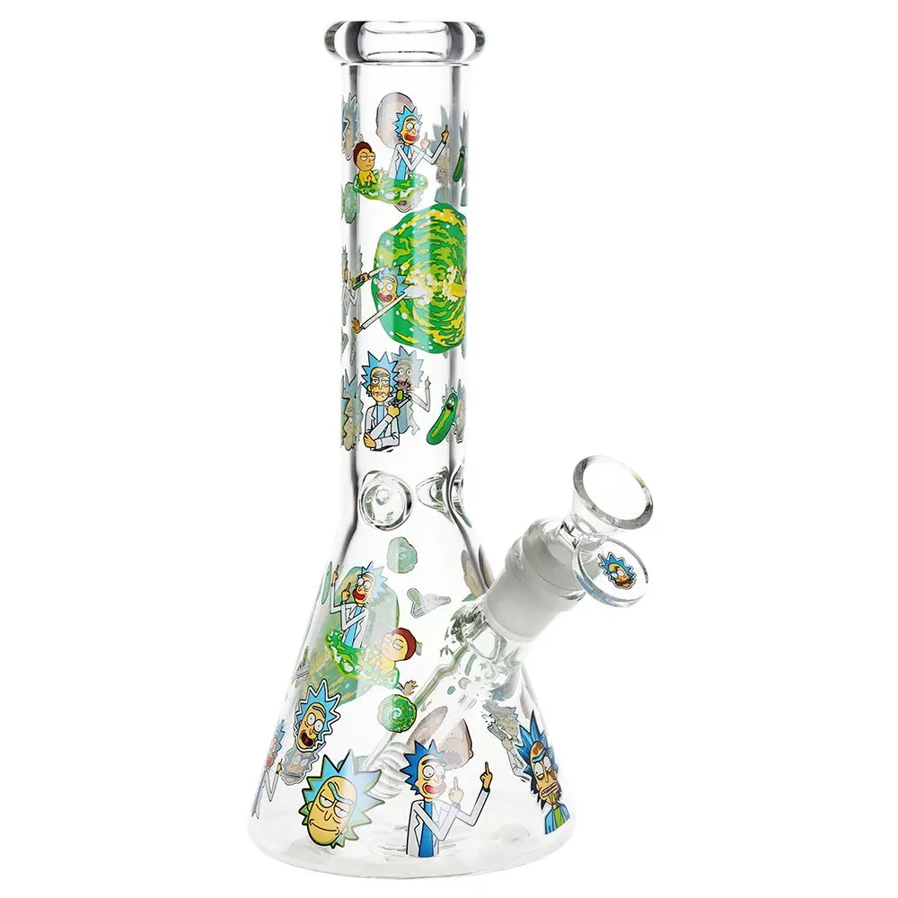 Rich And Shorty Portal Glass Water Pipe - 9.75" / 14Mm F 1
