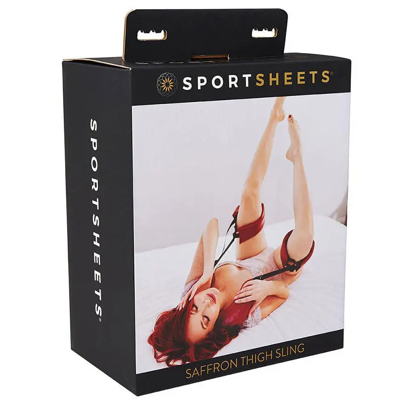 Sportsheets Saffron Adjustable Thigh Sling Position Support Red/Black 1