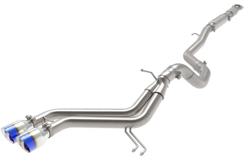 Afe Takeda 2-1/2In To 3In Ss-304 Cat-Back Exhaust W/ Blue Flame Tips 13-17 Hyundai Veloster L4-1.6L 1