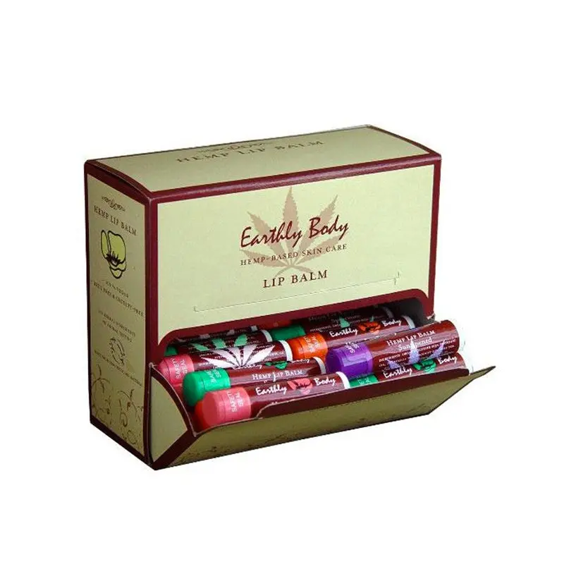 Earthly Body Hemp Lip Balm Display 48Pc 1