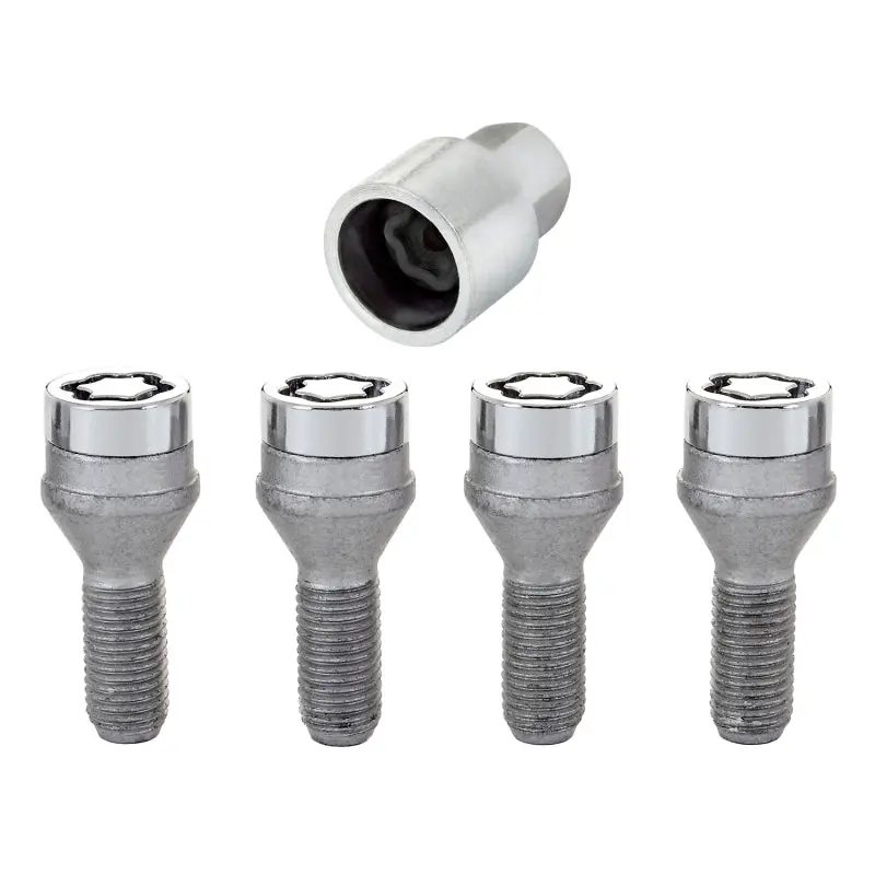 Mcgard Wheel Lock Bolt Set - 4Pk. (Cone Seat) M12x1.5 / 17Mm Hex / 25.5Mm Shank Length - Chrome 1