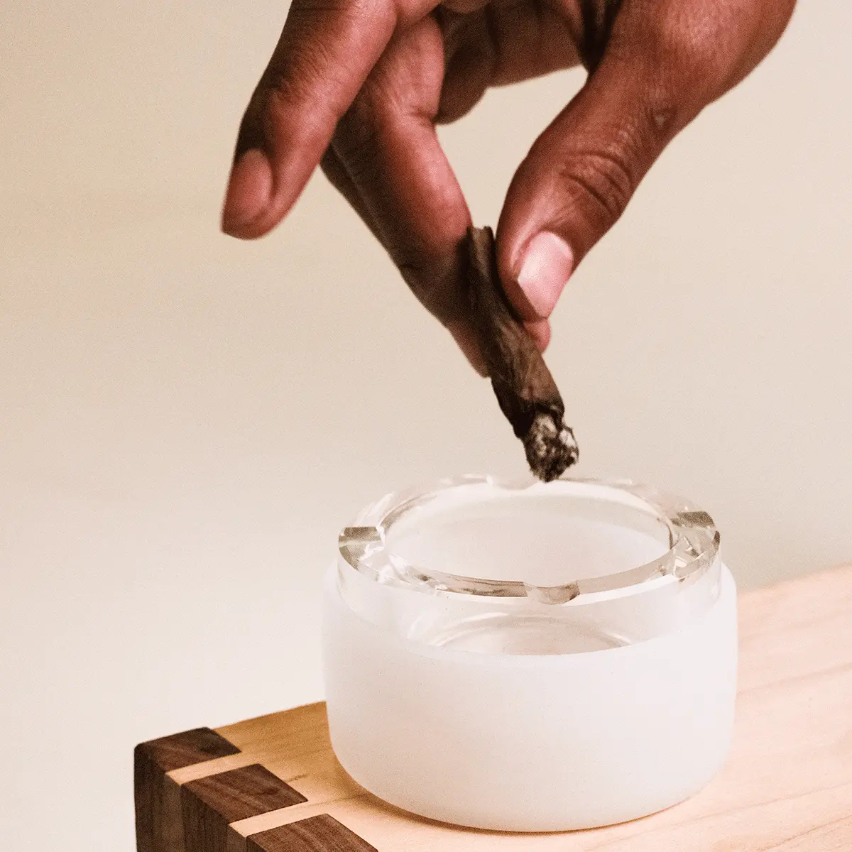 Smoke Honest Travel Glass Ashtray 1