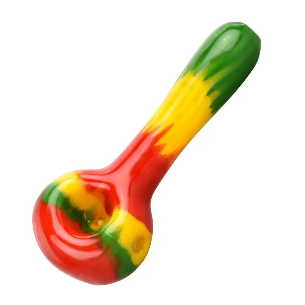 Rasta Color Block Spoon Pipe 1