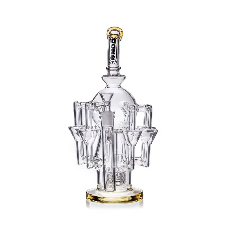 Daze Glass - 13" Octopus Recycler Style Matrix Perc Glass Water Pipe 1