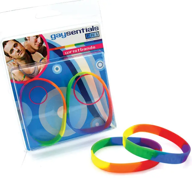 Gaysentials Rainbow Silicone Bracelet Set 1