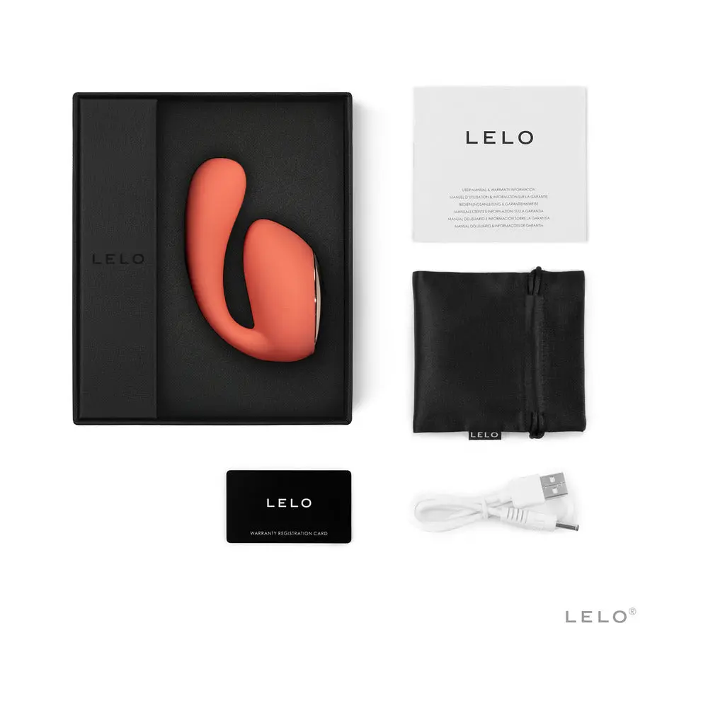 Lelo Ida Wave Rechargeable Dual Stimulator Coral Red 1