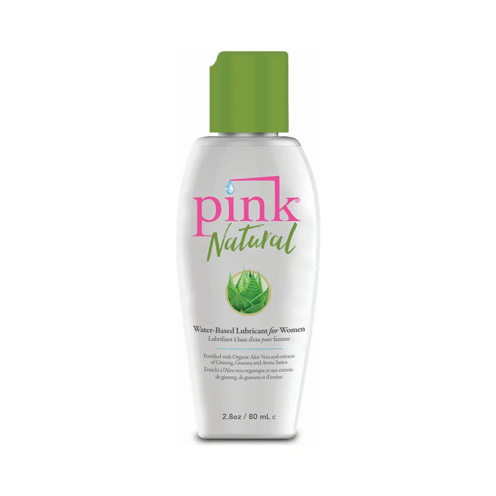 Pink Natural Water-Based Lubricant 2.8 Oz. 1