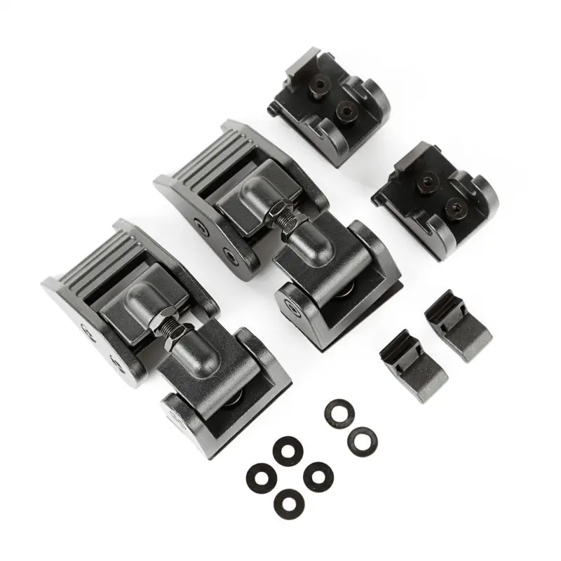 Rugged Ridge 07-18 Jeep Wrangler Jk Textured Black Hood Catches 1
