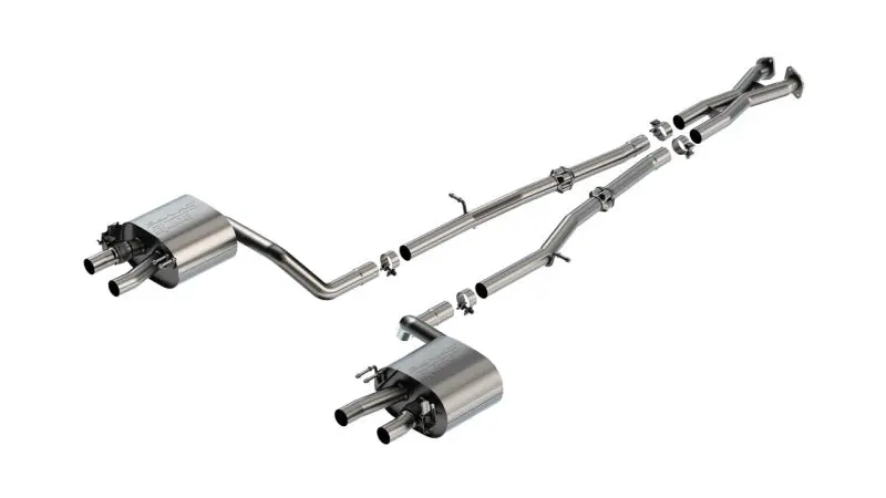Borla 22-23 Kia Stinger 3.3L V6 Turbo 2.25In Pipe Dia Dual Split Rear Exit S-Type Cat-Back Exhaust 1
