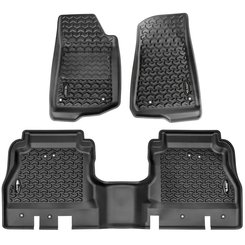 Rugged Ridge Floor Liner Kit Black F/R 20-21 Jeep Gladiator (Jt) 1