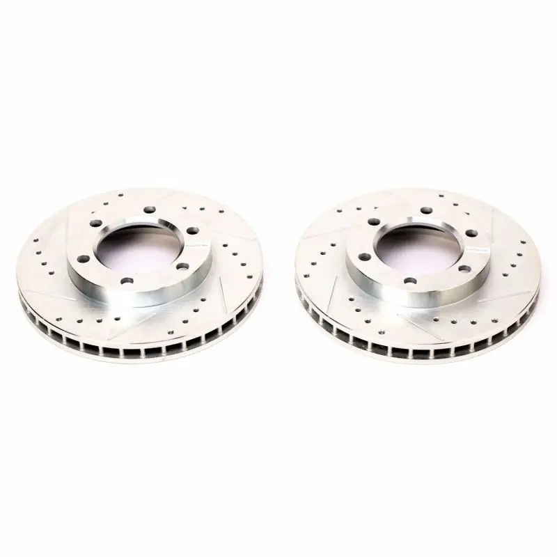 Power Stop 71-74 Chevrolet Blazer Front Evolution Drilled & Slotted Rotors - Pair 1