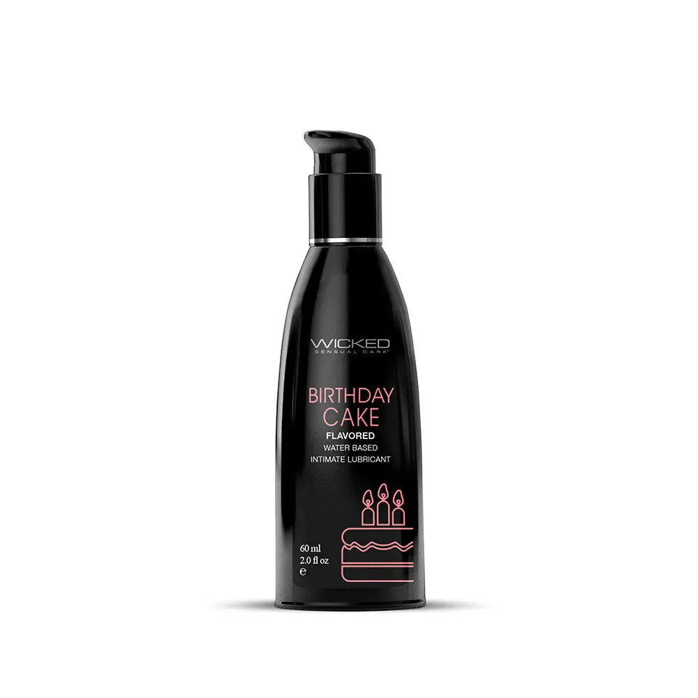Wicked Aqua Birthday Cake Water-Based Lubricant 2 Oz. 1