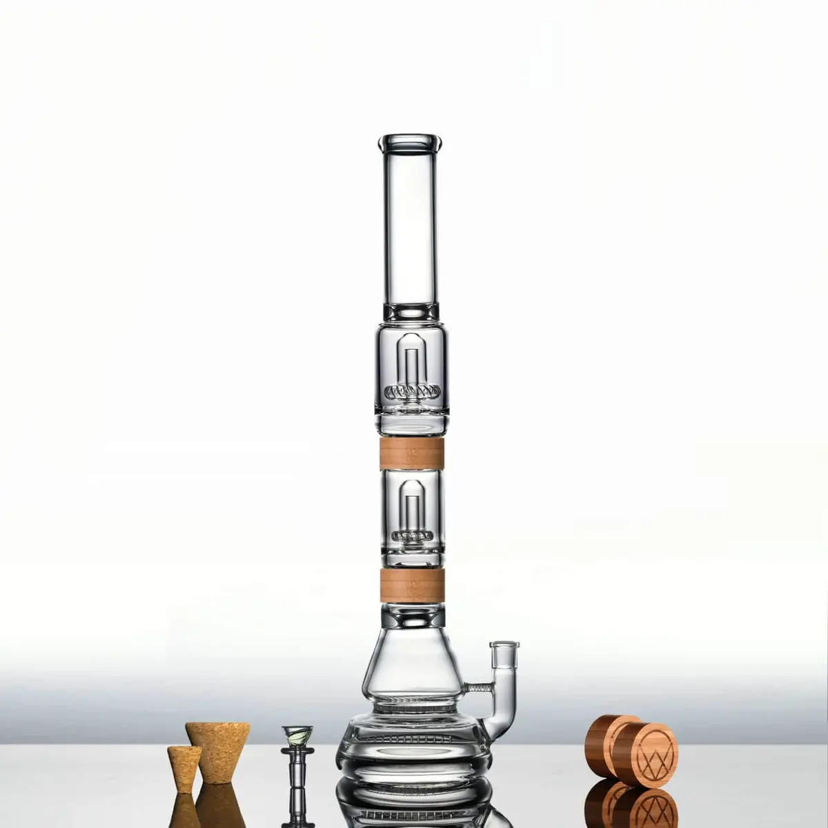 Vitae Glass Voyager + Mini Perc Bong  20" 1