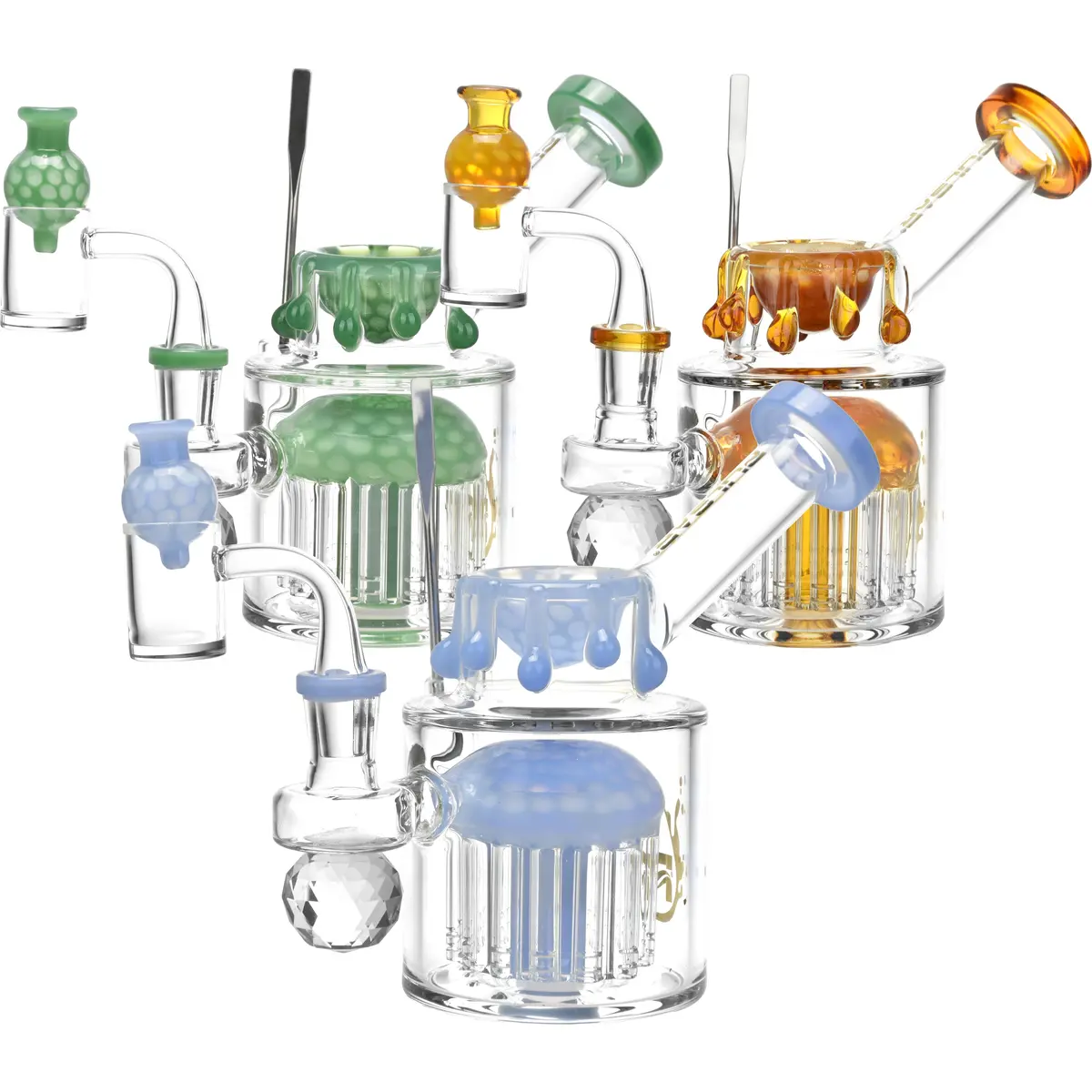 Pulsar Day Drippin' Glass Dab Rig Set | 6" | 14Mm F 1