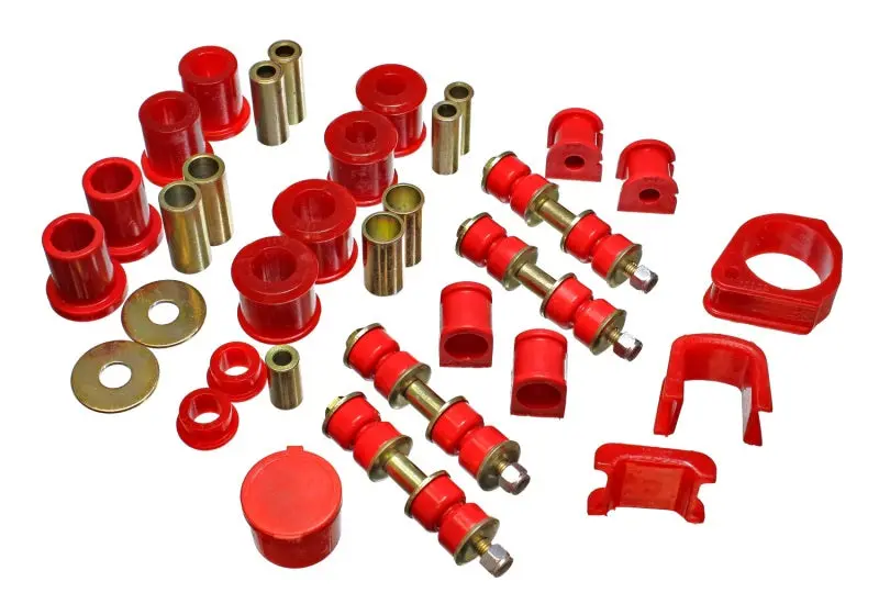 Energy Suspension 97-01 Ford Escort/Zx2 Red Hyper-Flex Master Bushing Set 1