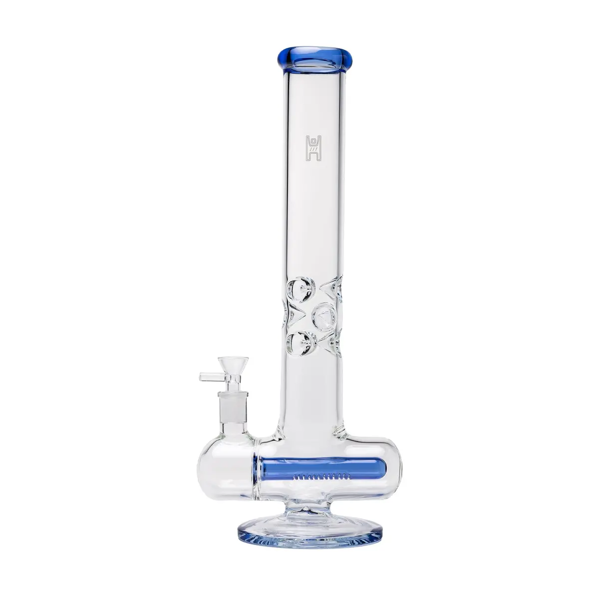 Human Grade Inline Tube Triple Ice Catch Glass Water Pipe 4
