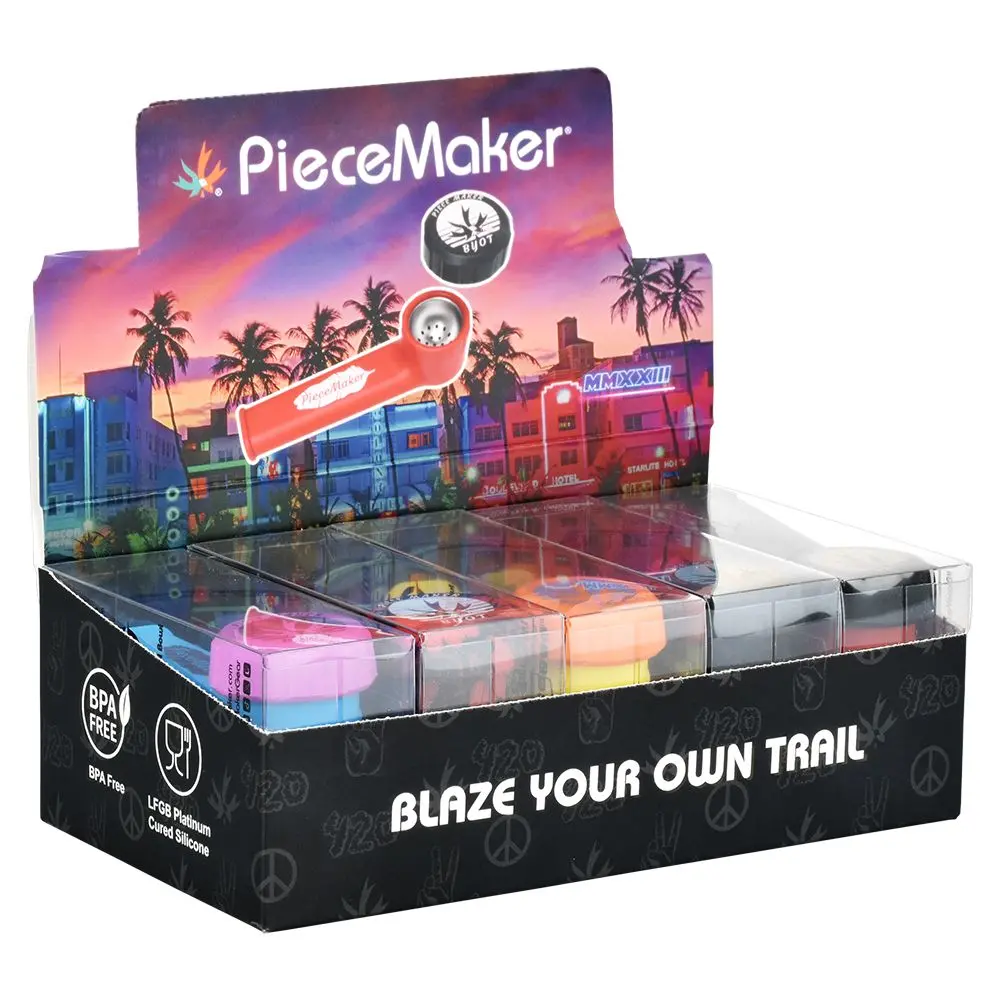 Piecemaker Karma Silicone Pipe - 3.5" / 10Ct 1
