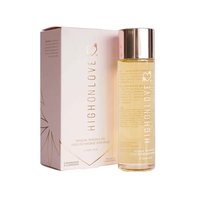 Highonlove Massage Oil Strawberries & Champagne 1