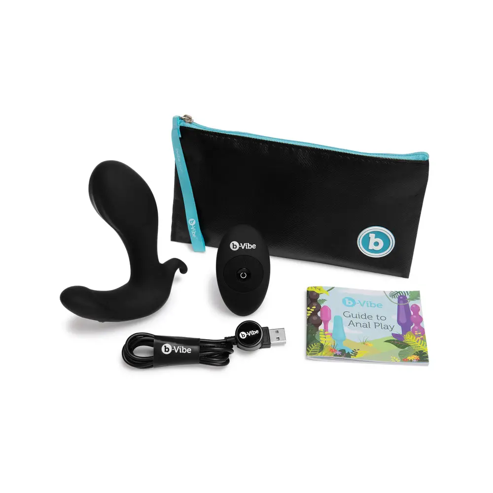 B-Vibe Expand Expanding And Vibrating Remote Control Plug Black 1