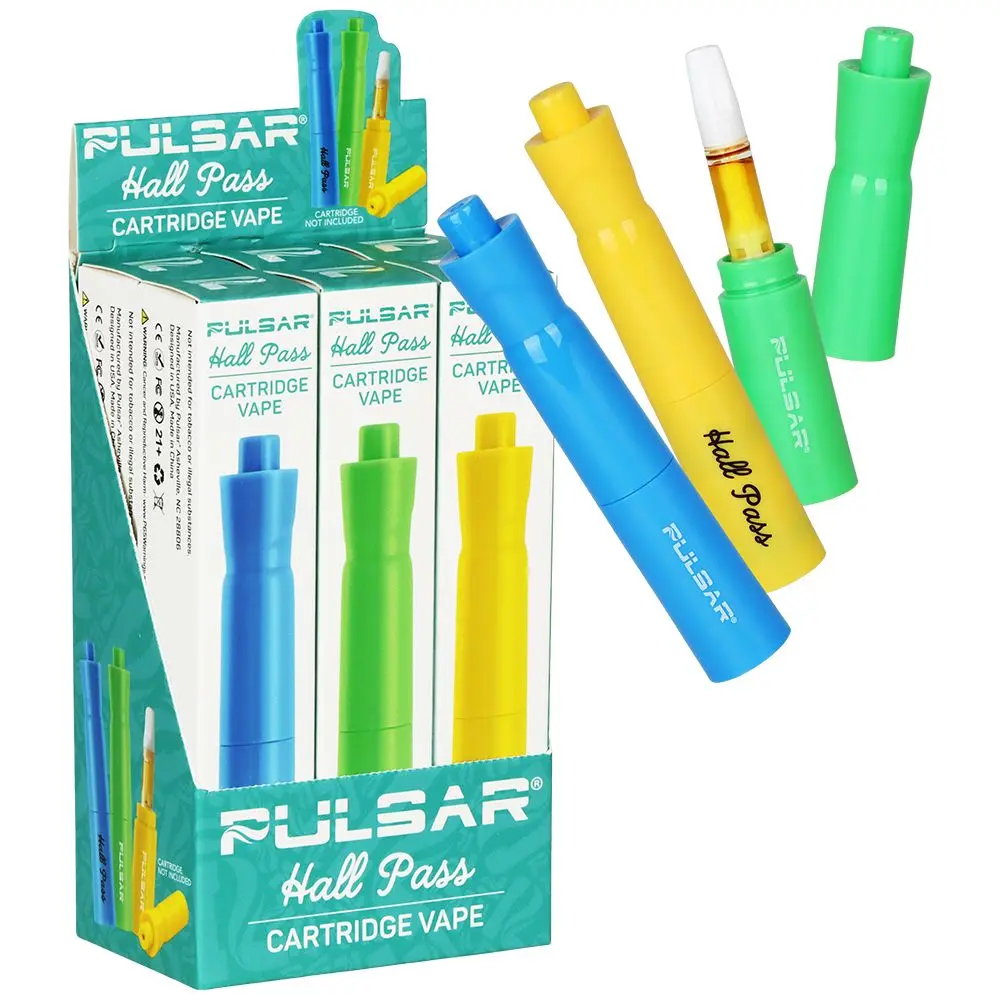 6Ct Display - Pulsar 510 Hall Pass Vape Battery - 650Mah / Assorted Colors 1